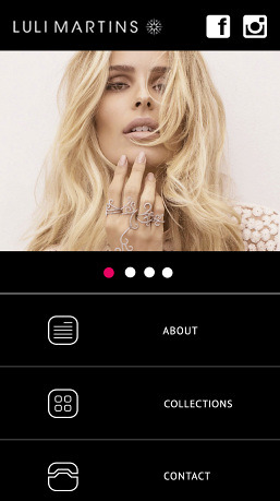Modern Jewellery – Website Home (iPhone)